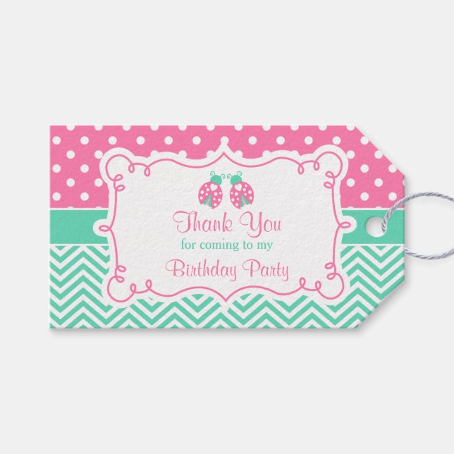 Etiqueta de regalo Ladybird (Frente (Horizontal))