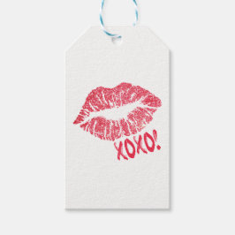 Etiqueta de regalo, Lips xoxo.