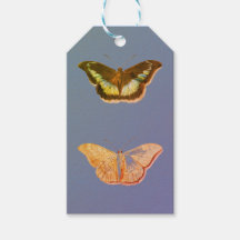 Etiqueta de regalo MARIPOSAS JAPONESAS 20 AZUL