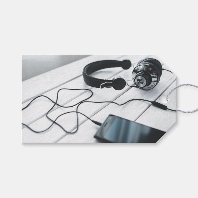 Etiqueta de regalo moderna y chic (Frente (Horizontal))