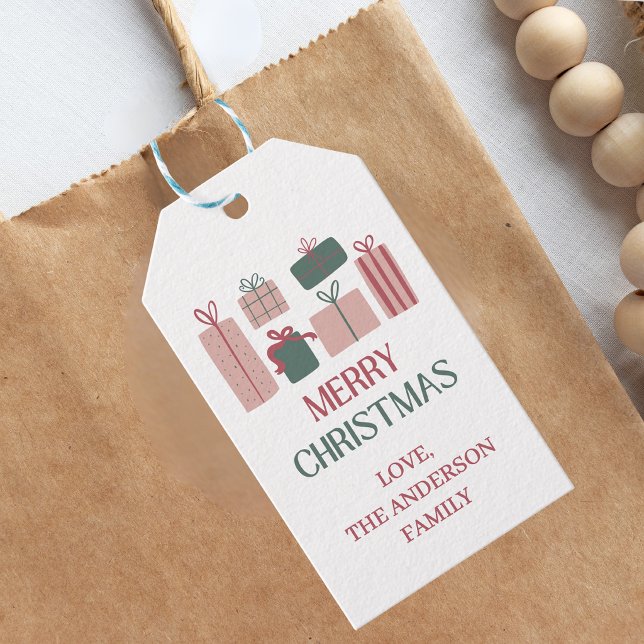 Etiqueta de regalo navideña festiva (Subido por el creador)