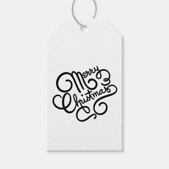 Etiqueta de regalo navideño (Anverso)
