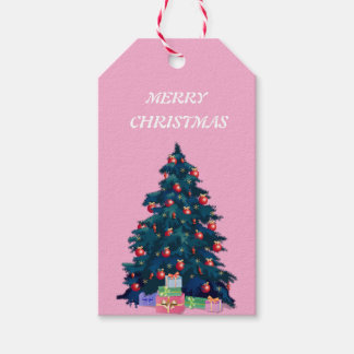 Etiqueta de regalo navideño