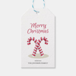 Etiqueta de regalo navideño navideño de dulces nav