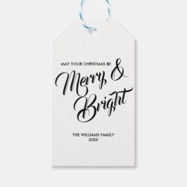 Etiqueta de regalo navideño para Navidades con mor