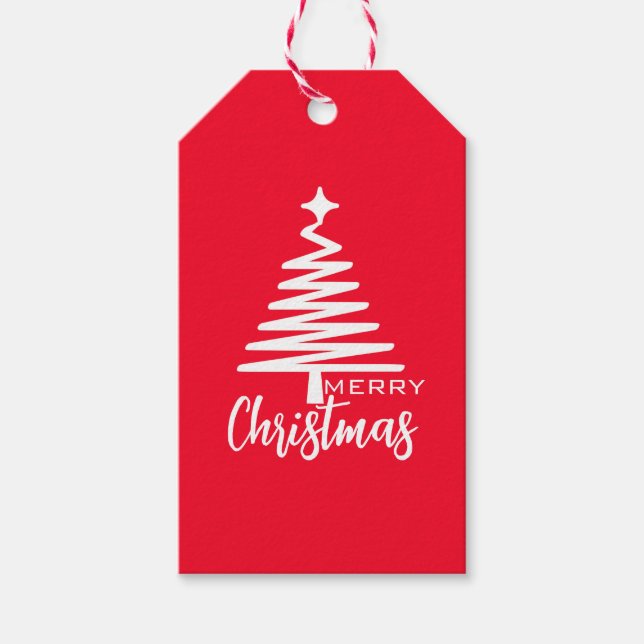 Etiqueta de regalo navideño para personalizar (Anverso)