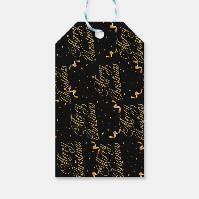 Etiqueta de regalo negrita (Anverso)