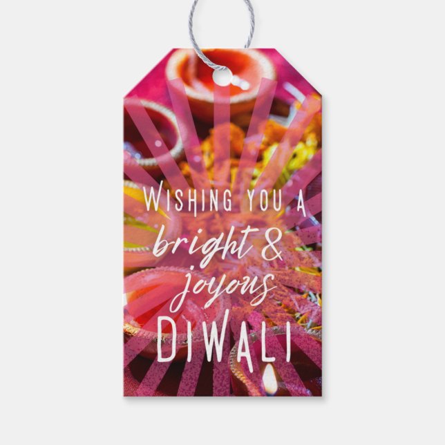 Etiqueta de regalo - Noviembre - Diwali (Anverso)
