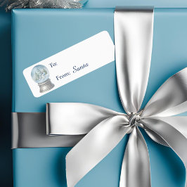 Etiqueta de regalo para animales de Woodland Navid