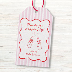 Etiqueta de regalo para baby shower Botella de Sod