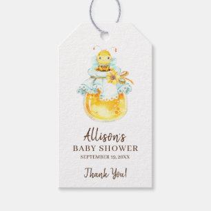 Etiqueta de regalo para baby shower de Abeja Dulce