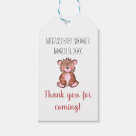 Etiqueta de regalo para baby shower de cachorro de