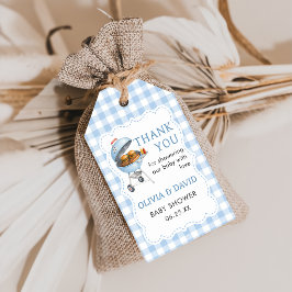 Etiqueta de regalo para baby shower de Hamburguesa