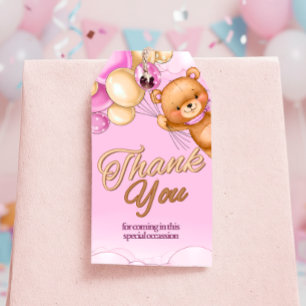 Etiqueta de regalo para baby shower de niña - We C