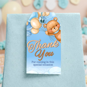 Etiqueta de regalo para baby shower de niño - We C