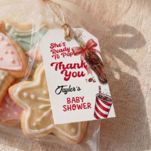 Etiqueta de regalo para baby shower 'Está lista pa