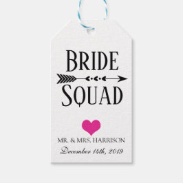 ETIQUETA DE REGALO PARA CORTEJO NUPCIAL BRIDE SQUA