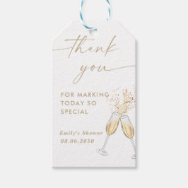 Etiqueta de regalo para despedida de soltera con c