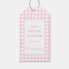 Etiqueta de regalo para ducha de novia de diseño c
