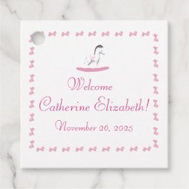 Etiqueta de regalo para el tema del caballo rocoso