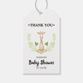 Etiqueta de regalo para favor de baby shower de Ji