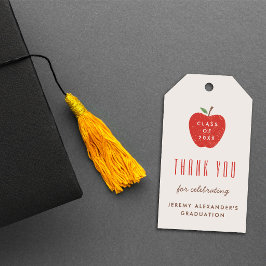 Etiqueta de regalo para fiesta de graduación de ma