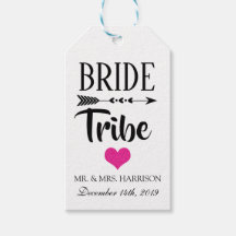 ETIQUETA DE REGALO PARA FIESTA NUPCIAL DE LA TRIBU