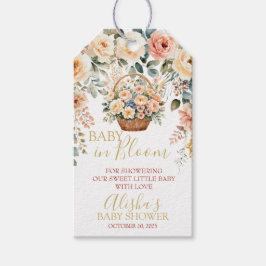 Etiqueta de regalo para la fiesta de Baby in Bloom