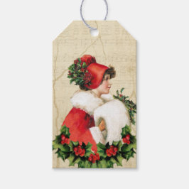 Etiqueta de regalo para las mujeres de la época de