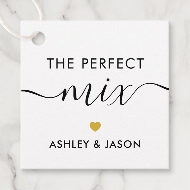 Etiqueta de regalo para Mezcla de Especias o Mezcl (Anverso)