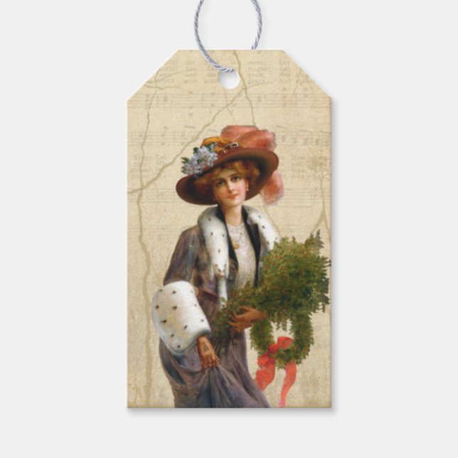 Etiqueta de regalo para mujeres Navidades | Vacaci (Anverso)