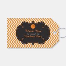 Etiqueta de regalo para Naranjas deportivos de bal