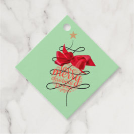 Etiqueta de regalo para Navidades de bauble festiv