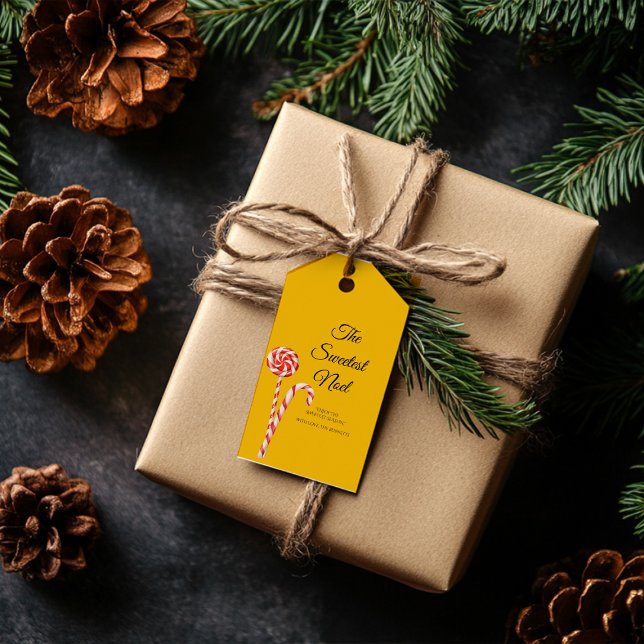 Etiqueta de regalo para Navidades de candy cane |  (Subido por el creador)