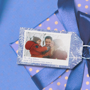 Etiqueta de regalo para Navidades de fotografía fa