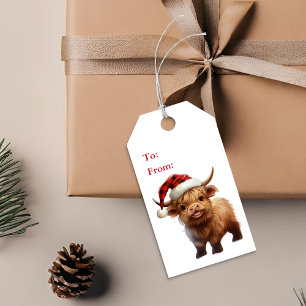 Etiqueta de regalo para Navidades de Moo-ey de la