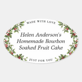 Etiqueta de regalo para Navidades de óvalo de marc