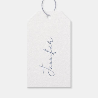 Etiqueta de regalo para una ducha de novia con nom