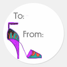 etiqueta de regalo para zapatos