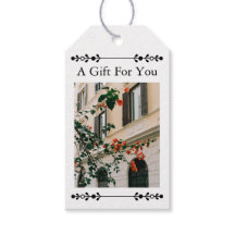 Etiqueta de regalo personalizada Amalfi Garamond E