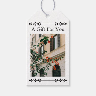 Etiqueta de regalo personalizada Amalfi Garamond E