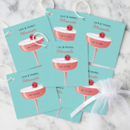 Etiqueta de regalo personalizada "Amor y gracias" 