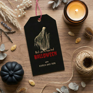 Etiqueta de regalo personalizada de Halloween de f