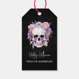 Etiqueta de regalo personalizada de Halloween feli
