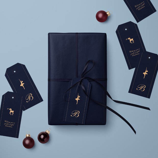 Etiqueta de regalo personalizada de lujo de Navida (Subido por el creador)