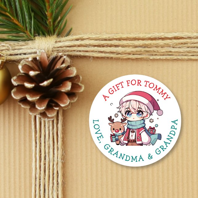 Etiqueta de regalo personalizada de Navidad (Subido por el creador)