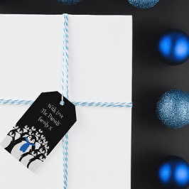 Etiqueta de regalo personalizada de pingüino para 