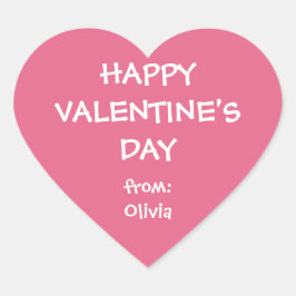 Etiqueta de regalo personalizada de San Valentín d