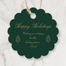 Etiqueta de regalo personalizada de vacaciones fel