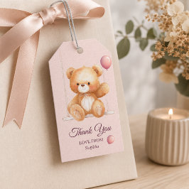 Etiqueta de regalo personalizada - Gracias Oso de